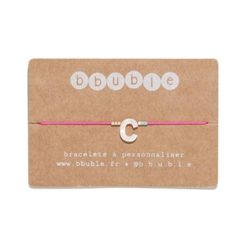 Bracelet initiale nacre -...