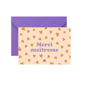 Carte - merci maitresse -...