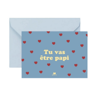 Carte - tu vas être papi -...