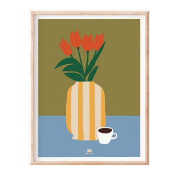 Affiche - les tulipes - Ma...