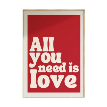 Affiche A3 All you need is...