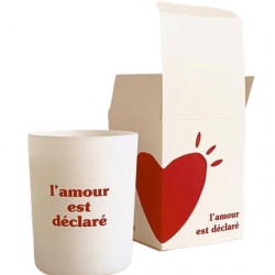 Bougie "l'amour est déclaré" - senteur figuier - Emoi Emoi