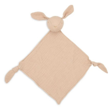 Doudou lapin attache tétine...