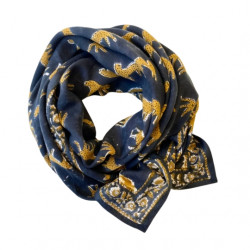 Foulard Latika - bengale orage - Apaches Collections