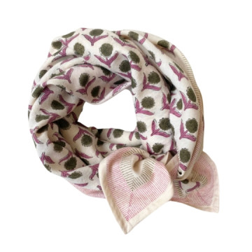 Foulard Latika - lotus kaki...