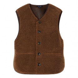 Gilet sans manches Fusil - marron - Soeur Paris