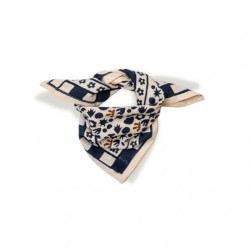 Foulard petit pattern - noir/camel - Love Explorers