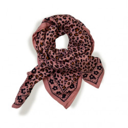 Foulard "mon grand indispensable" - léo pink - Love Explorers