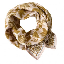 Foulard Latika - ours macadamia - Apaches Collections
