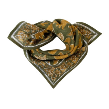 Foulard Manika - ours kaki...