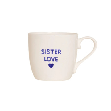 Mug sister love - bleu -...