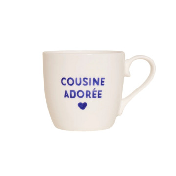 Mug cousine adorée - bleu -...