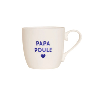 Mug papa poule - bleu -...