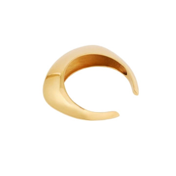 Bracelet demi lune - doré -...