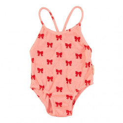 Maillot de bain enfants - rose / noeuds - Piupiuchick