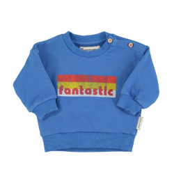 Sweatshirt bébés - bleu / imprimé "fantastic" - Piupiuchick