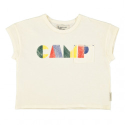 T-shirt enfants - écru / imprimé "camp" - Piupiuchick