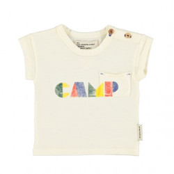 T-shirt bébés - écru / imprimé "camp" - Piupiuchick