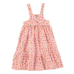 Robe longue enfants - rose / fleurs - Piupiuchick