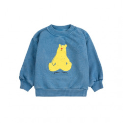 Sweatshirt hug me bear bébé - bleu clair - Bobo Choses