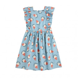 Robe enfant morning egg all over - bleu ciel - Bobo Choses