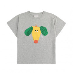 T-shirt enfant happy dog - gris clair - Bobo Choses