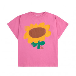 T-shirt enfant & ado sunflower - fuchsia - Bobo Choses