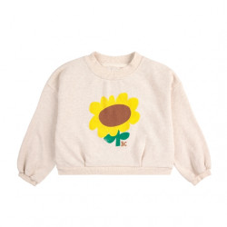 Sweatshirt enfant & ado sunflower - blanc - Bobo Choses