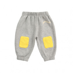 Jogging bébé knee patches - gris clair - Bobo Choses