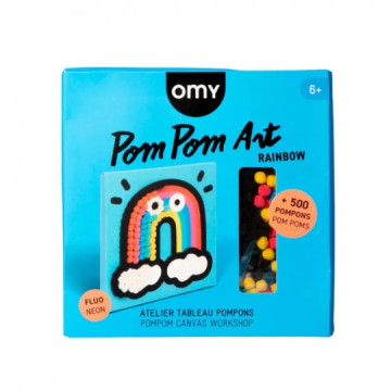Pom pom art - rainbow - OMY