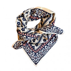 Foulard "mon grand indispensable"- flower pink - Love Explorers