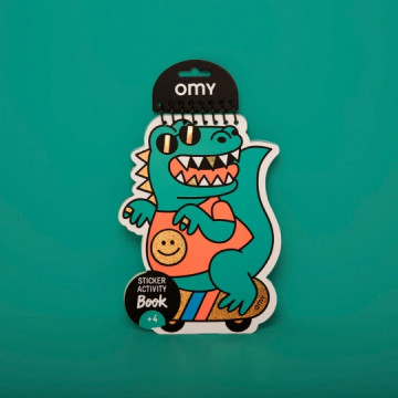 Carnet de stickers - dino -...