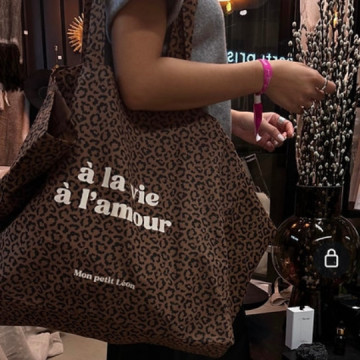 Sac cabas XXL - léopard à...