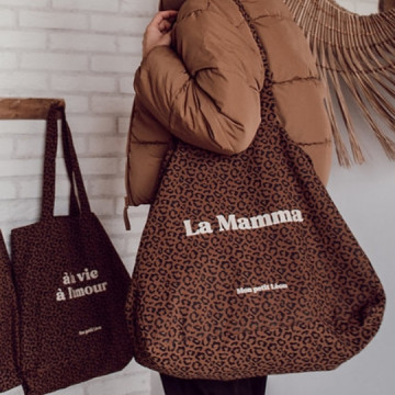 Sac cabas XXL - léopard...