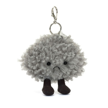 Porte-clés nuage gris -...