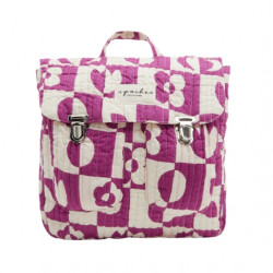 Sac à dos Suji - damier fuchsia - Apaches Collections