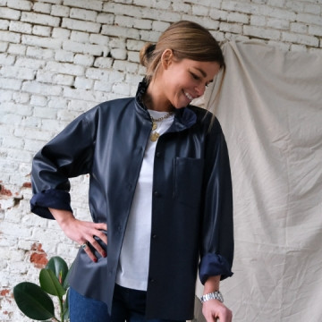 Surchemise Lou - marine -...