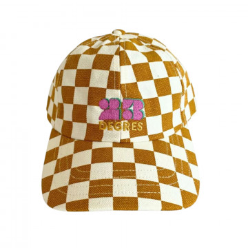 Casquette damier adulte -...