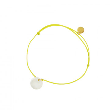 Bracelet Mama - fil jaune -...
