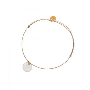Bracelet Mama - fil doré -...