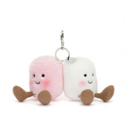 Jellycat : Porte-clés Amuseables - pair of marshmallow
