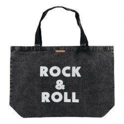 Piupiuchick : Tote bag XL - faded black / rock roll