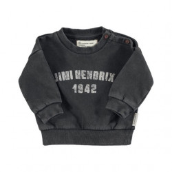 Piupiuchick : Sweatshirt bébé - faded black / Jimi Hendrix print
