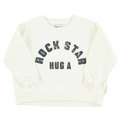 Piupiuchick : Sweatshirt enfant - écru / rock star