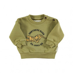 Piupiuchick : Sweatshirt bébé - olive green / tiger