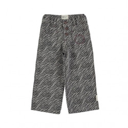 Piupiuchick : Pantalon évasé ado - grey / zebra