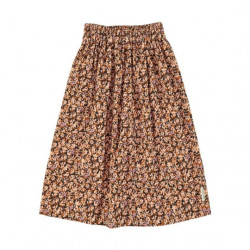 Piupiuchick : Jupe longue enfant - light pink / brown flowers