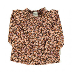 Piupiuchick : Blouse bébé - light pink / brown flower