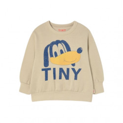 Tiny Cottons : Sweatshirt Dog graphic enfant - dark vanilla