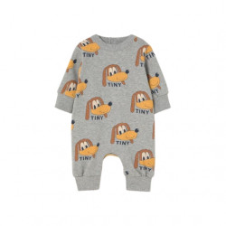 Tiny Cottons : Combinaison bébé - dogs / medium grey